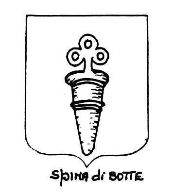 Imagem do termo heráldico: Spina di botte